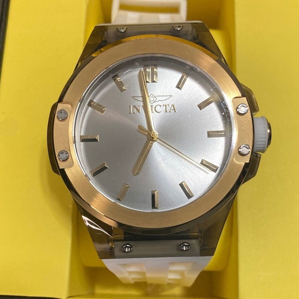 Invicta Sea Base br Men's Watch 50013 br 45mm White Silicon Band